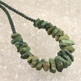 出雲碧玉 出雲石  タンブルビーズ ネックレス　ディレクトリカード付 35.8g (ID:14304)