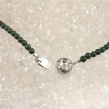 出雲碧玉 出雲石  タンブルビーズ ネックレス　ディレクトリカード付 35.8g (ID:14304)