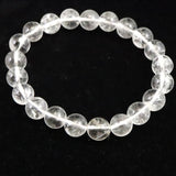 モンドクォーツ タンザニアマスタークォーツ 9.2mmブレスレット 証明書付 21.6g (ID:14503)