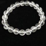 モンドクォーツ タンザニアマスタークォーツ 9.2mmブレスレット 証明書付 21.6g (ID:14503)