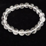 モンドクォーツ タンザニアマスタークォーツ 9.2mmブレスレット 証明書付 21.6g (ID:14503)