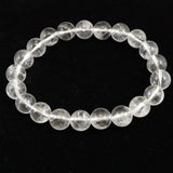 モンドクォーツ タンザニアマスタークォーツ 9.2mmブレスレット 証明書付 21.6g (ID:14503)