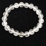 モンドクォーツ タンザニアマスタークォーツ 9.2mmブレスレット 証明書付 21.6g (ID:14503)