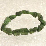 モルダバイト　原石 ブレスレット 鑑別書付　25.7ｇ (ID:14632)