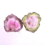 ウォーターメロントルマリン 原石スライス 2個セット 4.18ct (ID:14808)
