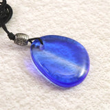 H&E社 シベリアンブルークォーツ　タンブル コード ペンダント 9.0g (ID:14844)