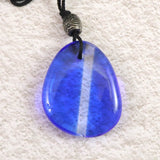 H&E社 シベリアンブルークォーツ　タンブル コード ペンダント 9.0g (ID:14844)