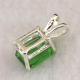 H&E社 ガイアストーン 8mmレクタングル ペンダントトップ 0.8g (ID:14883)