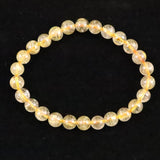 ゴールドタイチンルチルクォーツ 3A 7mm玉ブレスレット 13.2g (ID:14930)