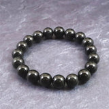 メキシコ産 レインボーオブシディアン 10mm玉 ブレスレット 24.0g (ID:14995)