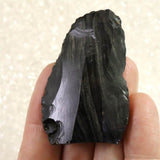 黒曜石 打製石器  53mm  後期旧石器時代 東北・北海道地域 22.2g (ID:15265)