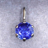 天然 ブルーサファイア　4.5mmラウンド ペンダントトップ　Pt900  0.49ct (ID:15323)