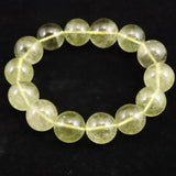 リビアングラス（AAA)　17mm玉 ブレスレット 鑑別書付 86.8g (ID:15431)