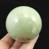 インドネシア産 クリソプレーズ　52mm スフィア 192g **特価品** (ID:15432)