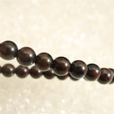 北海道産 ヴァーミリオンオブシディアン（紅十勝） 6mm玉ブレスレット 証明書付 9.2g (ID:15558)