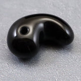 隠岐の島 黒曜石 27.5mm勾玉 ディレクトリカード付 7.4g (ID:15589)
