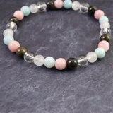 H&E社 フェナカイト 喜び、愛と光 (AZOZEO)  6mm玉ブレスレット 証明書付 9.0g (ID:16504)