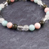 H&E社 フェナカイト 喜び、愛と光 (AZOZEO)  6mm玉ブレスレット 証明書付 9.0g (ID:16504)