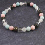 H&E社 フェナカイト 喜び、愛と光 (AZOZEO)  6mm玉ブレスレット 証明書付 9.0g (ID:16504)