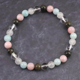 H&E社 フェナカイト 喜び、愛と光 (AZOZEO)  6mm玉ブレスレット 証明書付 9.0g (ID:16504)