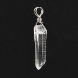 米国アーカンソー州産 水晶 30mm原石ペンダントトップ 2.9g (ID:16715)