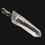 米国アーカンソー州産 水晶 30mm原石ペンダントトップ 2.9g (ID:16715)