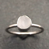ロシア産 フェナカイト 5.6X5.4mm 原石 リング 11号 (ID:16813)