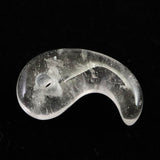 チベット カイラス産 ヒマラヤ 水晶 勾玉 4.30g (ID:16932)