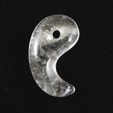 チベット カイラス産 ヒマラヤ 水晶 勾玉 4.30g (ID:16932)