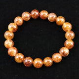 H&E社　ヒマラヤレッド アゼツライト 10mm玉ブレスレット 証明書付 26.3g (ID:16976)