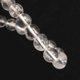 カンチェンジュンガ産 ヒマラヤ水晶 8mm玉 ブレスレット 16.4g (ID:17130)