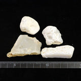 島根県大津島産　玉髄　カルセドニー 原石4個セット 82.5g (ID:17358)