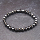 高純度テラヘルツ鉱石 6mm玉ブレスレット (ID:17378)