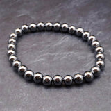 高純度テラヘルツ鉱石 6mm玉ブレスレット (ID:17378)