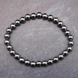 高純度テラヘルツ鉱石 6mm玉ブレスレット (ID:17378)