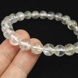 ブラジル産 フェナカイト SA Up　8.6mm玉ブレスレット 鑑別書付 21.61g  (ID:17380)