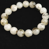 インドネシア産 イジェン水晶　12mm玉ブレスレット 証明書付 41.7ｇ (ID:17457)