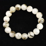 インドネシア産 イジェン水晶　12mm玉ブレスレット 証明書付 41.7ｇ (ID:17457)