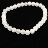 H&E社 アゼツライト（AZOZEO)　6mm玉ブレスレット 証明書付 10.0g (ID:17491)