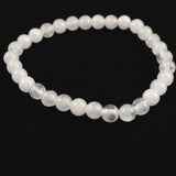 H&E社 アゼツライト（AZOZEO)　6mm玉ブレスレット 証明書付 10.0g (ID:17491)