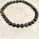 ノルウェー産 フェナカイト 6mm玉ブレスレット ディレクトリカード付 9.8g (ID:17587)