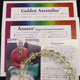 H&E社 ゴールデン アゼツライト（AZOZEO) 8mm玉ブレスレット 証明書付 17.8g (ID:17639)