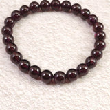 ロードライト ガーネット 4A 7.5mm玉ブレスレット 22.74ｇ (ID:17674)