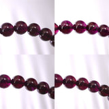 ロードライト ガーネット 4A 7.5mm玉ブレスレット 22.74ｇ (ID:17674)