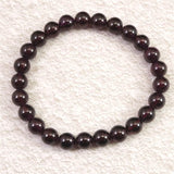 ロードライト ガーネット 4A 7.5mm玉ブレスレット 22.74ｇ (ID:17674)