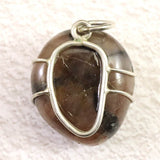 H&E社 アンダルサイト タンブル ペンダントトップ  11.3g (ID:17724)