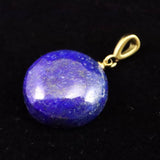 ラピスラズリ 19mmラウンド ペンダントトップ 5.9g (ID:17728)