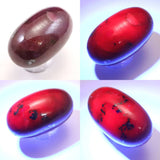 インド産 ルビー 結晶  31mmシバリンガム 蛍光 23.7ｇ (ID:17733)