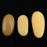 北海道小平町 珪岩 クォーツァイト タンブル 3個セット 22.0g (ID:17812)