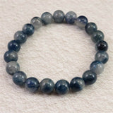 トロレアイト(スコルザライト） インクォーツ　9mm玉ブレスレット 21.6g (ID:17827)